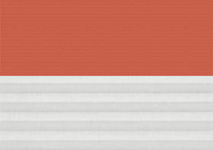 Duo Blind (Blackout), 4564 Orange & 1016 White - VELUX Loft Blind - Image 4